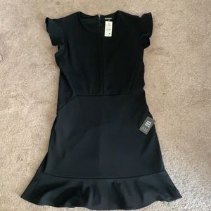 Black cocktail dress from express